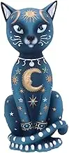 Nemesis Now Celestial Kitty 26cm, Resin, Blue, Celestial Cat Figurine, Kitty Figurine, Spiritual Gift, Cast in The Finest Resin, Expertly Hand-Painted