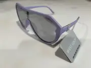 Unisex Oversized Sunglasses West Loop Purple, 100% UVA-UVB Lens Protected