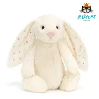 在飛比找博客來優惠-英國 JELLYCAT 31cm 閃亮白星星兔安撫玩偶 Ba