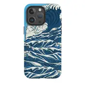 For iPhone 15 Pro Max Tough Case Compatible with MagSafe Japanese Wave