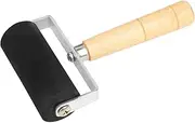 Rubber Roller, Printmaking Ink Roller, Multi Functions Rubber Brayer Roller, Soft Rubber Roller with with Wooden Handle, Art Stamping Craft Tool for Printmaking Stamping