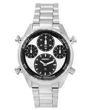 Seiko Prospex Speedtimer Panda Chronograph White Dial Solar SFJ001P1 Mens Watch