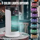 Portable Air Cooler Fan LED Mini Air Conditioner Personal Cooling Humidifier Fan