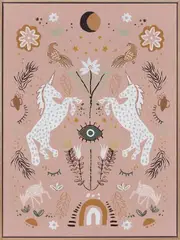 Unicorn Dreaming Canvas Art Print