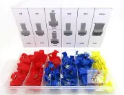 65pc Quick Wire Splice Set Connector Assortment Auto ELECTRICIAN Clip Splicer