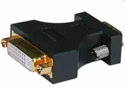 VGA HD15 Male to DVI-A Female Adapter (Gold Plated)