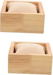 BESPORTBLE 2pcs Elegant Jewelry Organizer Box for Men Travel Watch Case with Watch Pillow Tray Spacious Storage Ultra Cloth Lining for Scratch Stylish Display