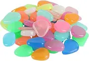 Gogogmee Aquarium Decorative Pebbles 100 Stones Garden Light Decor Resin Safe for Fish Tank Beautiful Design Mixed Colors