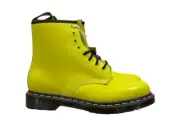 Dr Marten 1460 Smooth Womens Casual Combat Boot Neon Yellow Black Lace Up Shoe 1