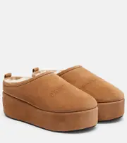 [Balenciaga] Balenciaga Alaska suede platform mules AU 8 brown