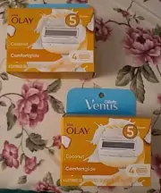 NEW 8 Gillette Venus Blades Olay Comfort Glide 5 Blade Razor Cartridge Refills