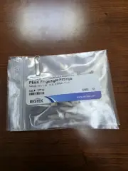 Restek 27712 PEEK Hex-Head Fittings for HPLC, Natural, 5000 psi, 10-pk.
