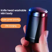 Mini Electric Shaver Pocket Size Waterproof USB Razor Washable Portable for Men