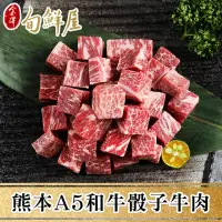 在飛比找momo購物網優惠-【金澤旬鮮屋】熊本頂級和王A5黑毛和牛骰子肉3盒(150g/