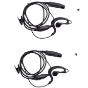 2Pcs Headset Earpieces Mic For Baofeng UV-9R UV-9R PRO UV-9R PLUS UV-9G Radios