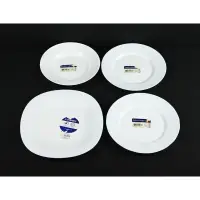 在飛比找蝦皮購物優惠-法國製Luminarc 樂美雅強化玻璃餐盤 展示品四個合售