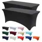 AU HOT Table Cloths Trestle Tablecloth Wedding Rectangle 4ft 6ft 8ft Table Cover