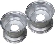 TDR 2pcs 10" Inch Rim for 21x7-10 or 23x7-10 Tyres - Quad ATV Bike Dune Buggy Ride-On Mower with Valve Fitted and 4 Bolt Holes