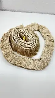 70” Inch Trim Scalamandre fabric- Upscale Tassel Fringe From Spain Flecos