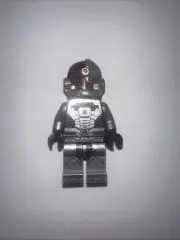 LEGO Super Heroes Cyborg Black Gloves Smiling Minifigure SH0155