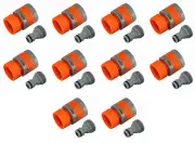 Green Thumb Poly Garden Hose Quick Disconnect Sets 12MQCGTDI - Pack of 10
