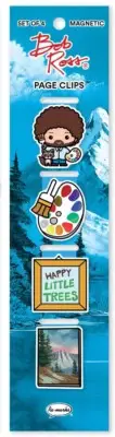 Re-Marks Bob Ross Magnetic Page Clips, Set of 4
