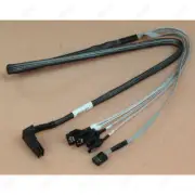 Genuine Amphenol SFF8087 Reverse Right Angled to 4xSATA Cable 93cm w/ SGPIO