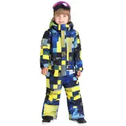 Nevenka One Piece Ski Suits Jackets Waterproof Winter Warm Jumpsuits for Kids-50805