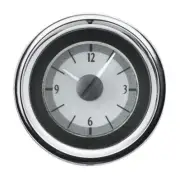 Dakota Digital 55-56 Chevy Silver Clock w/White LED For VHXVLC-55C-S-W (for: Chevrolet)
