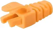 XYWHPGV RJ45 Boots Cover Anti debris Protector for Network Cable CAT5 CAT5e 6.5mm Hole Dia Orange Plastic 10Pcs(bf216 64642 3914e a3ef1 3c376 b5322