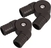 1 Pair Rattan Chair Connectors Recliner Chair Replacement Repair Kits Fitting Connector Tube Adapter Foldable Chair Accessory Chair Foldable Camping Adapter Dark Brown Pp
