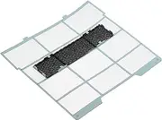 uxcell 11.42" x 10.83" Air Conditioner Air Filter, Plastic Air Filtering Screen Replacement with Air Filter Foam for HVAC, Blue Black