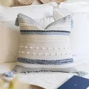 Boho Decorative Throw Pillow Cover 20x20 20" x 20" (Pack of 1) Coastal Blue