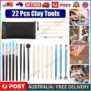 22PCS Polymer Clay Tools Ceramics Clay Sculpting Craft Tools Kit for Adults Kids