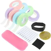 NULYLU Eyelash Grafting Tools Set Lash Extension Tape Silicone Pad 11pcs Kit for Personal Use