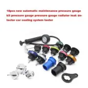 18pcsNew Manual Maintenance Pressure Gauge Kit Radiator Leak Detector Car Tester