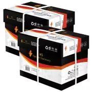 2x Carton A4 Print Copy Paper 5000 Sheets 10 Ream Ultra White 80GSM Fast Print
