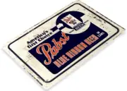 PABST BLUE RIBBON BEER TIN SIGN BRINGS BACK MEMORIES BREWING COMPANY BAR PUB