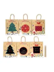 6.pcsxChristmas Cookie Candy Boxes Bakery Gift Boxes Cupcake Muffin Cake Box AU