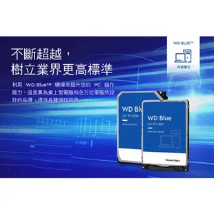 WD威騰 1TB 2TB 3TB 4TB 6TB 藍標 3.5吋硬碟/三年保 1T 2T 3T 4T 6TB