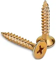 M4 x 25mm Self Tapping Philips Head Wood Screws, #7 x 1 Zinc Plated Fine Thread Drywall Fasteners 120 PCS