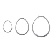 NEW - 3 Piece Nesting Easter Egg Cookie Cutter Set by Celebrate It®