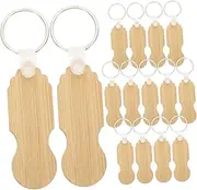 Tofficu 15Pcs Keychain Shopping Trolley Tokens Portable Removable Token Keyrings for Trolley Supplies Creative Design and Lightweight Shopping Cart Removers