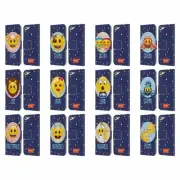 OFFICIAL emoji® ZODIAC SIGNS LEATHER BOOK WALLET CASE FOR APPLE iPOD TOUCH MP3
