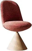 Light Luxury Dressing Chair, Thickened Retro Style Makeup Stool for Bedroom Vanity & Study, with 360 ° Rotating Tripod Swivel Backrest Dining Chair, Ideal for Women & Fashion Enthusiasts