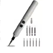 11PCS Mini Cordless Electric Screwdriver Pen & Driver Bits Set USB Rechargeable
