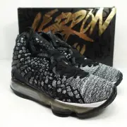 Nike LeBron 17 Black White Oreo Basketball Sneakers BQ3177-002 Mens Size 7.5