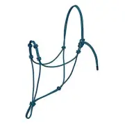 Weaver Silvertip Four Knot Rope Halter Average Blue/Black