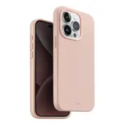 UNIQ Lino Hue MagSafe Phone Silicone Dust Free Case For Apple iPhone 15 Pro Pink