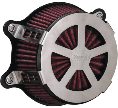 Vance & Hines 71468 VO2 Radiant V Air Intake - Brushed Aluminum